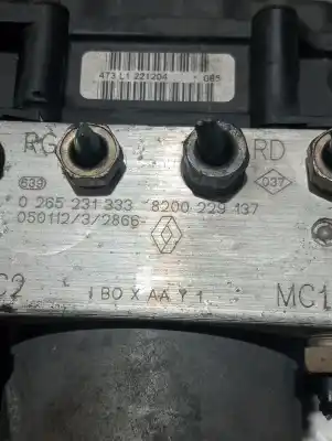Second-hand car spare part abs for renault clio ii fase ii (b/cb0) authentique oem iam references 0265800335 8200229137 0265231333