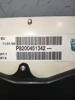 Peça sobressalente para automóvel em segunda mão quadrante por renault clio ii fase ii (b/cb0) authentique referências oem iam p8200451342  