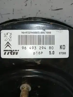 Автозапчастина б/у гальмівний серво для citroen c3 pluriel (hb_) 1.6 посилання на oem iam 9649329480  