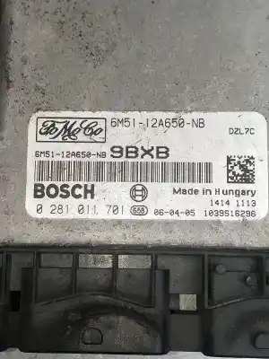 Автозапчастина б/у ебу контролер двигуна для ford focus c-max (cap) trend (d) посилання на oem iam 0281011701  6m5112a650nb