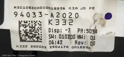 Second-hand car spare part dashboard for kia cee´d tech oem iam references 94033a2020  