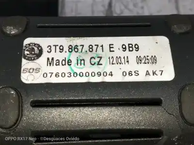 Second-hand car spare part parcel shelf for skoda superb combi (3t5) 2.0 tdi dpf oem iam references 3t9867871e  