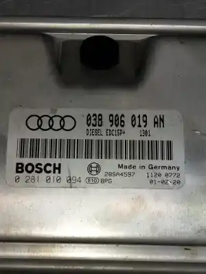 Second-hand car spare part ecu engine control for audi a4 avant (b5) 1.9 tdi quattro oem iam references 0281010094  038906019an