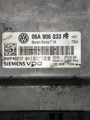 Second-hand car spare part ecu engine control for seat leon (1p1) * oem iam references 5wp40217  06a906033ff