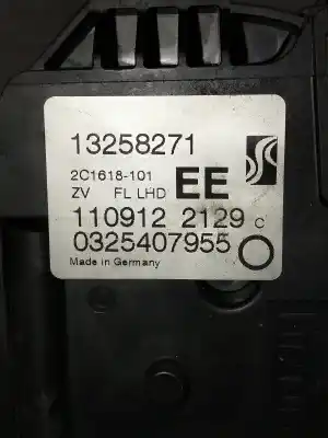 Second-hand car spare part front left central locking system for opel corsa d corsa d oem iam references 13258271  1109122129
