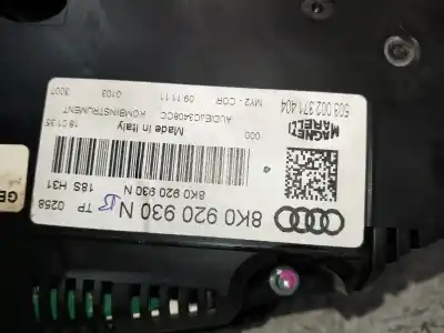 Peça sobressalente para automóvel em segunda mão quadrante por audi a4 berlina (b8) s line sportpaket / plus referências oem iam 8k0920930n  503002371404