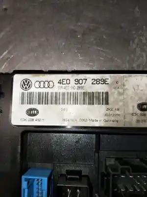 Автозапчастина б/у електронний модуль для audi a8 d3 (4e2, 4e8) 4.2 tdi quattro посилання на oem iam 4e0907289e  5dk00843211