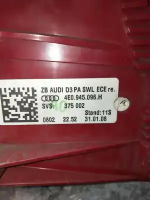 İkinci el araba yedek parçası sag kuyruk lambasi için audi a8 (4e2) 4.2 v8 40v oem iam referansları 4e0945096h  