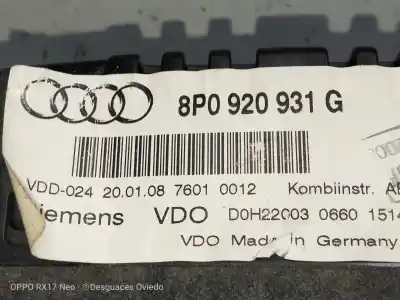 Peça sobressalente para automóvel em segunda mão quadrante por audi s3 (8p) 2.0 tfsi referências oem iam 8p0920931g  