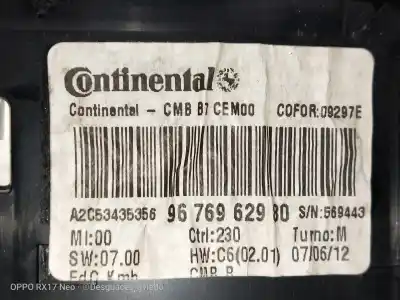 Peça sobressalente para automóvel em segunda mão quadrante por citroen c4 lim. collection referências oem iam 9676962980  