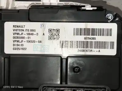Peça sobressalente para automóvel em segunda mão quadrante por dacia spring electric extreme 65 cv / 48 kw referências oem iam 60794365  248097473r