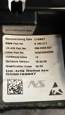 Peça sobressalente para automóvel em segunda mão quadrante por mini mini (r56) cooper s referências oem iam 9160217  bm0505021