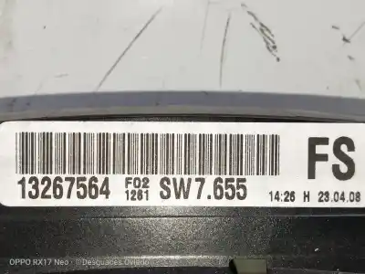 Peça sobressalente para automóvel em segunda mão quadrante por opel astra gtc navi referências oem iam 13267564  