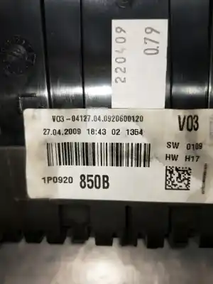 Peça sobressalente para automóvel em segunda mão quadrante por seat leon (1p1) * referências oem iam 1p0920850b  