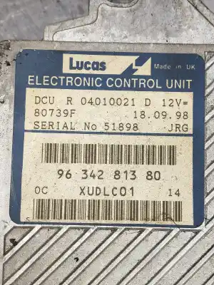 Second-hand car spare part ecu engine control for peugeot 806 * oem iam references 9634281380  04010021