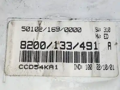 Автозапчастина б/у панель інструментів для renault kangoo (f/kc0) alize посилання на oem iam 8200133491a ccd54ka1 501021690000