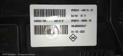 Peça sobressalente para automóvel em segunda mão quadrante por renault zoe intens 69 cv / 51 kw referências oem iam 248096175r  vpkr1f10849xf vpkr1f14b115vc