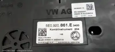 Автозапчастина б/у панель інструментів для skoda octavia combi (5e5) ambition посилання на oem iam 5e0920861e  