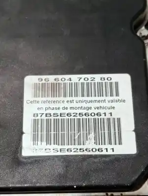 Peça sobressalente para automóvel em segunda mão abs por peugeot 607 (s2) diamante pack referências oem iam 9660470280 0265234052 9649988180