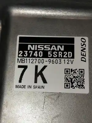 Second-hand car spare part ecu engine control for nissan leaf (ze1) electric oem iam references 237405sr2d  mb1127009603