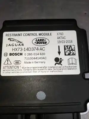 Автозапчастина б/у комплект подушки безпеки для jaguar f-pace 2.0 turbo посилання на oem iam hx7314d374ac  0285014630