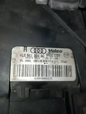 Second-hand car spare part right headlight for audi q7 (4l) v6 3.0 tdi (176kw) clean diesel ambiente oem iam references 4l0941004ac  89321201