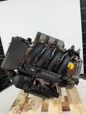 Second-hand car spare part complete engine for renault clio ii fase i (b/cbo) 1.4 16v tech-run 98 cv / 72 kw oem iam references k4ja712  d029245