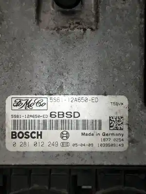 Pièce détachée automobile d'occasion calculateur moteur ecu pour ford fiesta (cbk) * références oem iam 0281012249  5s6112a650ed