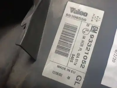 Second-hand car spare part left headlight for opel meriva 1.6 16v oem iam references 93321052  89308550