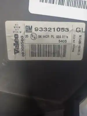 Peça sobressalente para automóvel em segunda mão farol / farolim direito por opel meriva cosmo referências oem iam 93321053  89308560