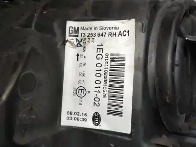 Pièce détachée automobile d'occasion feu droit pour opel astra j lim. cosmo références oem iam 13253647  1eg01001102