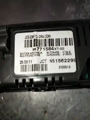 Автозапчастина б/у багатофункційний дисплей для citroen c3 (f desde 11/2001) c3 посилання на oem iam 96771584xt  1562299