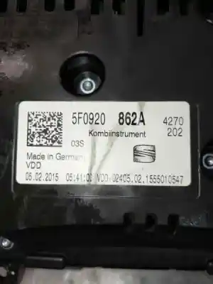 Автозапчастина б/у панель інструментів для seat leon sc (5f5) style посилання на oem iam 5f0920862a  a2c90680600