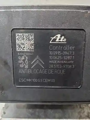 Second-hand car spare part abs for citroen c-elysee (dd_) 1.6 bluehdi 100 oem iam references 9817031680 10091539473 10022007544