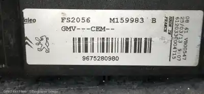 Second-hand car spare part radiator cooling fan for citroen c-elysée exclusive oem iam references 9675280980 m159983b fs2056