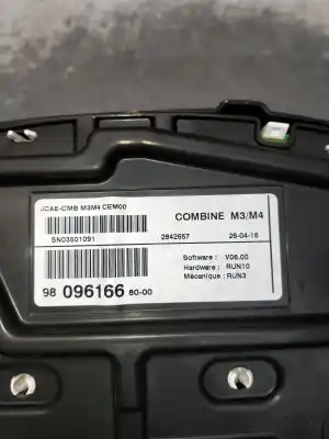 Second-hand car spare part dashboard for citroen c-elysee (dd_) 1.6 bluehdi 100 oem iam references 9809616680 2842657 sn03501091