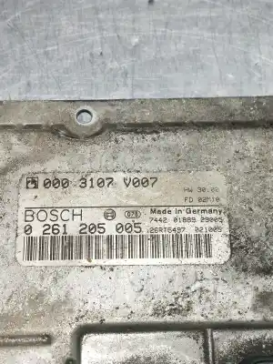 Second-hand car spare part ecu engine control for smart coupe 0.6 turbo cat oem iam references 0261205005  0003107v007