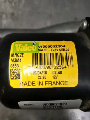 Peça sobressalente para automóvel em segunda mão motor do limpa para brisas por citroen c-elysee (dd_) 1.6 bluehdi 100 referências oem iam w000021829 w000032564 9675018280