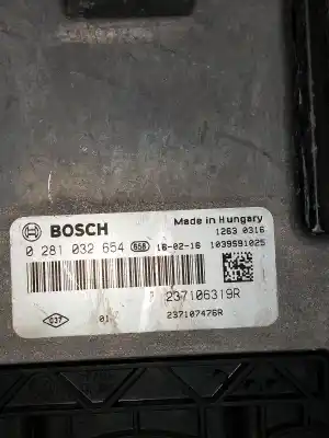 Second-hand car spare part ecu engine control for renault captur adventure oem iam references 0281032654  237106631r