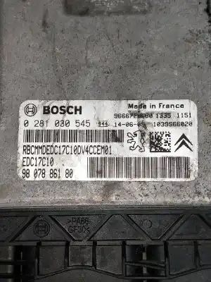 Second-hand car spare part ecu engine control for peugeot 208 active oem iam references 0281030545  9807886180