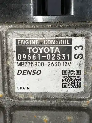 Second-hand car spare part ecu engine control for toyota auris active oem iam references 8966102s31  mb2759002630