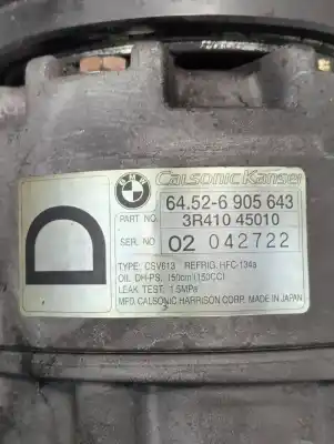 Peça sobressalente para automóvel em segunda mão compressor de ar condicionado a/a a/c por bmw serie 3 compact (e46) * referências oem iam 3r41045010  64526905643