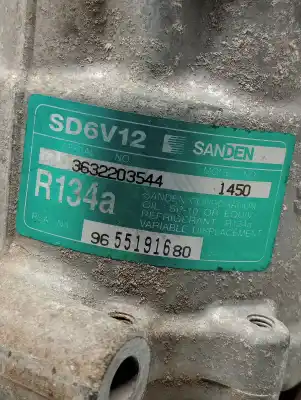 Second-hand car spare part air conditioning compressor for citroen c2 sx oem iam references sd6v121450  9655191680