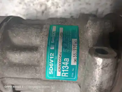 Second-hand car spare part air conditioning compressor for citroen c3 1.4 oem iam references 9655191680  sd6v12