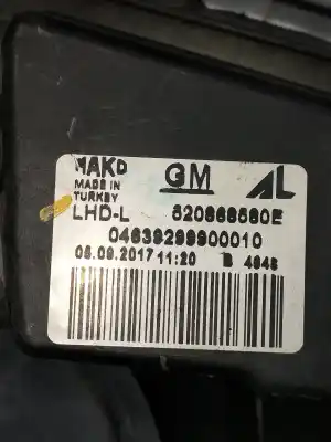 Second-hand car spare part left headlight for opel combo d-y17ct oem iam references 520868580e  04639299900010