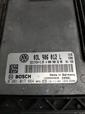 Автозапчастина б/у ебу контролер двигуна для volkswagen crafter caja cerrada caja cerrada 35 посилання на oem iam 0281017664  03l906012l