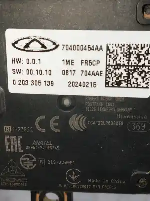 Peça sobressalente para automóvel em segunda mão módulo eletrônico por omoda omoda5 chery 51e324t referências oem iam 704000454aa  0203305139