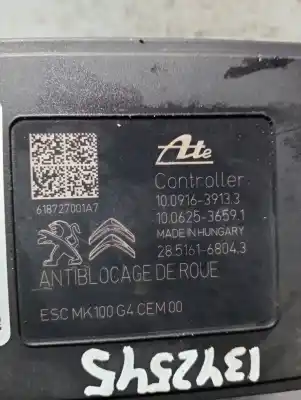 Second-hand car spare part abs for citroen c-elysee (dd_) 1.2 vti 82 oem iam references 9822654880 10091639133 10022012064