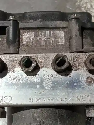 Peça sobressalente para automóvel em segunda mão abs por renault clio iii pack dynamique referências oem iam 0265800559 8200747140 0265232077