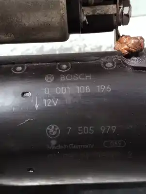 Peça sobressalente para automóvel em segunda mão motor de arranque por bmw serie 3 compact (e46) * referências oem iam 7505979  0001108196